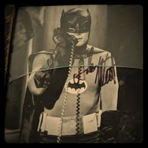 Signed autograph from Adam west